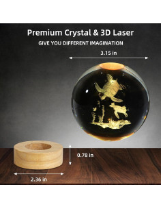 Luz Nocturna 3D Tortugas Marinas ZXBLAQ LED 16 Colores 2