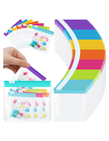 Bolsas de Pastillas Reutilizables Sherr 56 Pcs Transparente