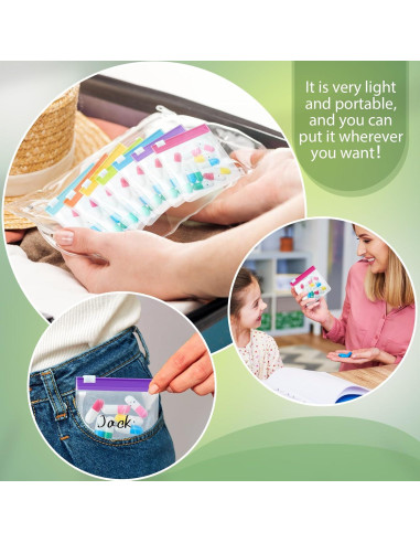 Bolsas de Pastillas Reutilizables Sherr 56 Pcs Transparente