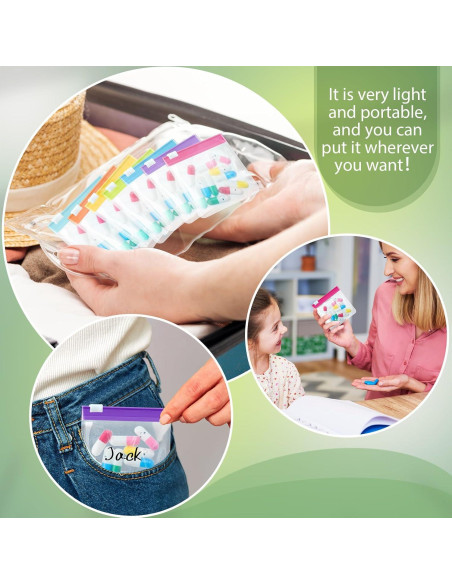 Bolsas de Pastillas Reutilizables Sherr 56 Pcs Transparente