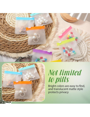 Bolsas de Pastillas Reutilizables Sherr 56 Pcs Transparente