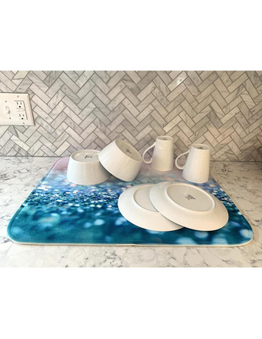 Alfombrilla para Secar Platos de Poliéster 58x46 cm - DDM