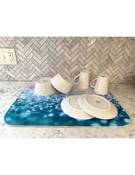 Alfombrilla para Secar Platos de Poliéster 58x46 cm - DDM