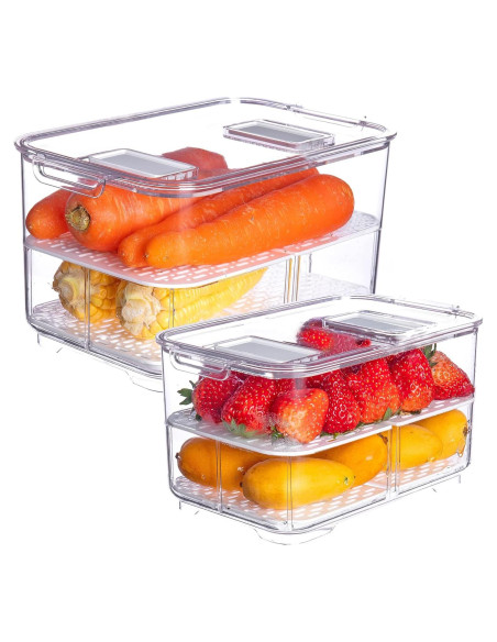 Contenedor de Almacenamiento Vacane 2 Piezas 2.8L y 5.7L