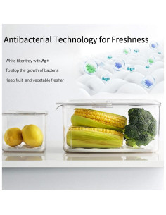 Contenedor de Almacenamiento Vacane 2 Piezas 2.8L y 5.7L 2