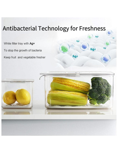 Contenedor de Almacenamiento Vacane 2 Piezas 2.8L y 5.7L