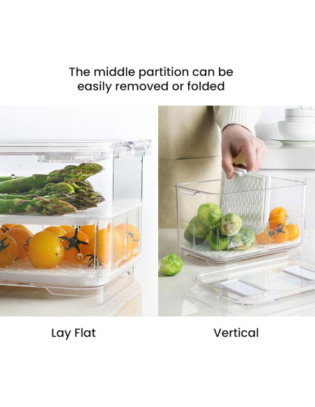 Contenedor de Almacenamiento Vacane 2 Piezas 2.8L y 5.7L