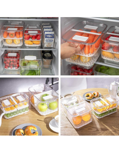 Contenedor de Almacenamiento Vacane 2 Piezas 2.8L y 5.7L