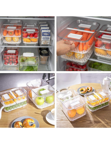 Contenedor de Almacenamiento Vacane 2 Piezas 2.8L y 5.7L