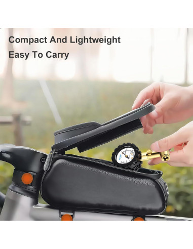 Medidor de Presión de Neumáticos GODESON 0-60 PSI Doble Válvula