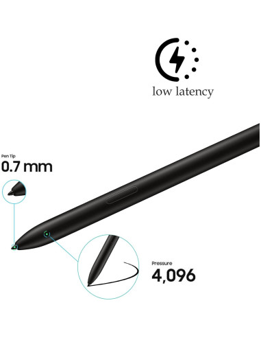 Lápiz Óptico S Pen Negro para Samsung Galaxy Tab S10+ / S10 Ultra