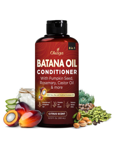 Acondicionador 8 en 1 Okaga 300 ml con Aceite de Batana y Aloe Vera