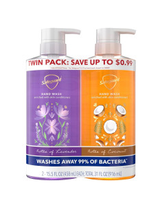 Jabón Líquido para Manos Safeguard Coco y Lavanda 2x440ml