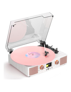 Tocadiscos Bluetooth TANLANIN SON1-TE-2032A-WT 3 Velocidades