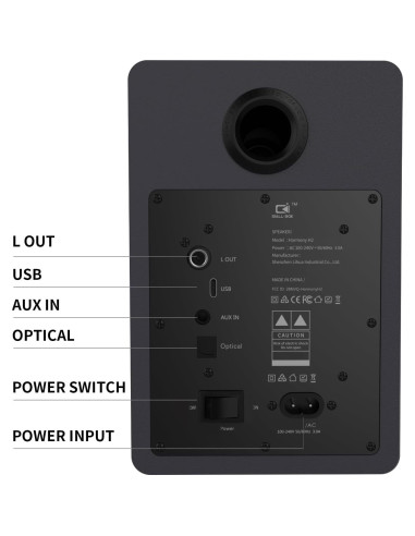 Altavoces de Escritorio IBALL-BOX Harmony H2 60W Bluetooth 5.3