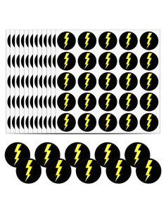 300 Calcomanías de Rayo Zelphvt para Casco y Decoración