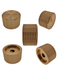 Paquete de 5 Perillas de Control Rotativo Szliyands Doradas