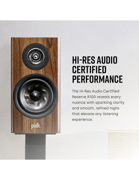 Altavoz de estantería Polk Reserve R100 Hi-Res 5.25" negro