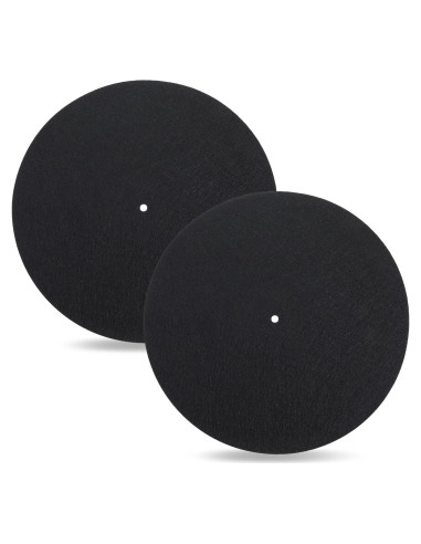 Alfombrillas de Fieltro para Turntable TIESOME 30.48 cm - Paquete de 2