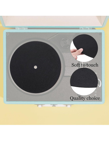 Alfombrillas de Fieltro para Turntable TIESOME 30.48 cm - Paquete de 2