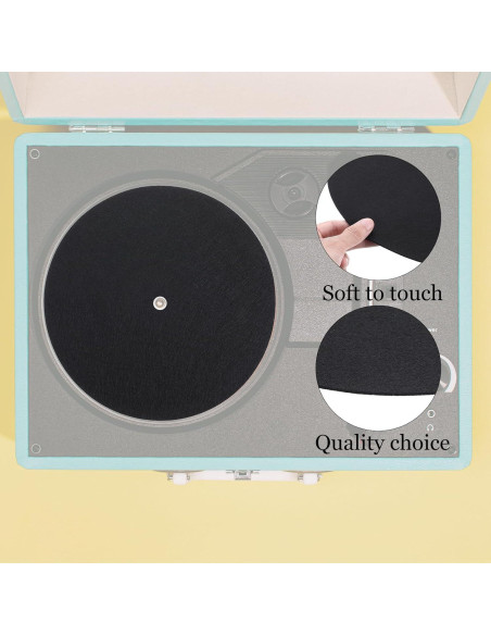 Alfombrillas de Fieltro para Turntable TIESOME 30.48 cm - Paquete de 2