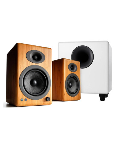 Altavoces Estéreo Bluetooth Audioengine A5+ 150W Madera