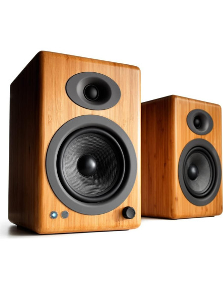 Altavoces Estéreo Bluetooth Audioengine A5+ 150W Madera