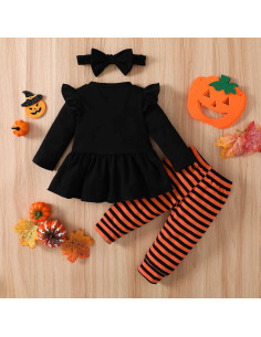 Disfraz Halloween Bebé Niña Noubeau Camiseta y Leggings 2