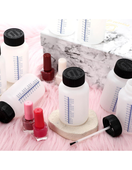 Honeydak 30 Botellas Vacías 150ml con Pincel y Tapas Seguras