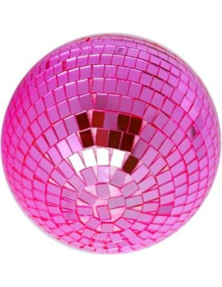 Bola de Espejo Disco Rosa 15 cm para Fiestas y Decoraciones