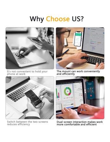 Soporte Magnético Ajustable Jkoailiwi para Laptop y Teléfono