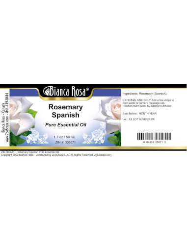 Aceite Esencial Puro de Romero Bianca Rosa 48 ml