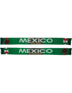 Bufanda de Fútbol México Euroscarves Doble Cara 145 cm 2