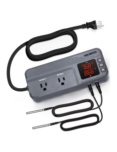 Controlador de Temperatura Inkbird ITC-608T 1800W Doble Sensor