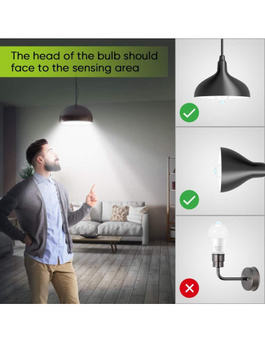 Bombilla LED 12W con Sensor de Movimiento Boxlood 1000LM 3000K