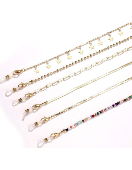 Cadena de Cubrebocas 10PCS PHALIN, Soporte para Gafas y Más