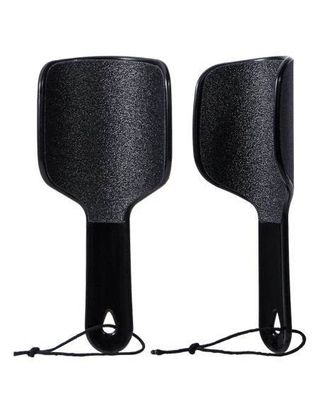 Lima de Pie Curvada Beomeen Doble Cara 2 Piezas Negro