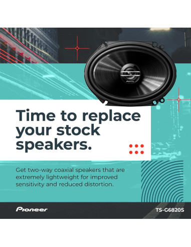 Altavoz Coaxial Pioneer TS-G6820S 6" x 8" 2 Vías 250W