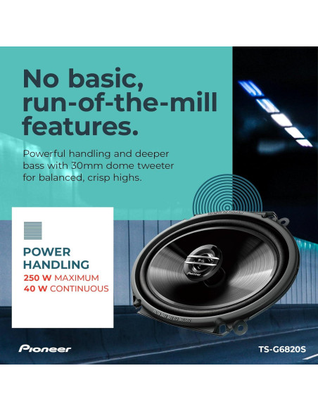Altavoz Coaxial Pioneer TS-G6820S 6" x 8" 2 Vías 250W