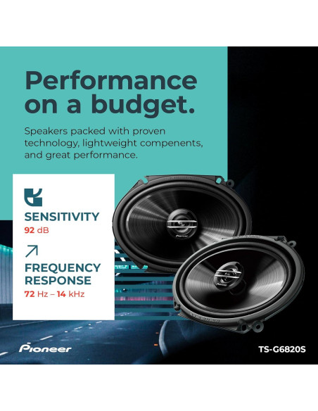 Altavoz Coaxial Pioneer TS-G6820S 6" x 8" 2 Vías 250W
