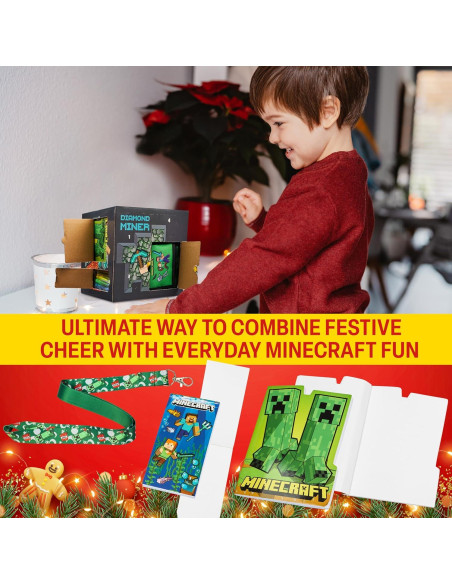 Calendario de Adviento Minecraft 2025 para Niños - 24 Sorpresas