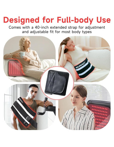 Almohadilla de terapia de luz roja ADRACY 61x30.5cm 660nm 850nm