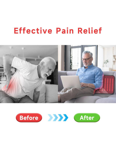 Almohadilla de terapia de luz roja ADRACY 61x30.5cm 660nm 850nm
