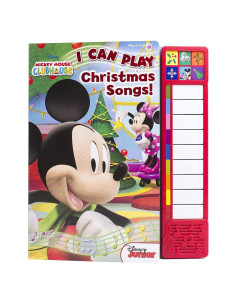 Disney Mickey Mouse - I Can Play Christmas Songs Sound Book with Built-In Keyboard - PI Kids