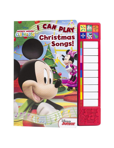 Disney Mickey Mouse - I Can Play Christmas Songs Sound Book with Built-In Keyboard - PI Kids