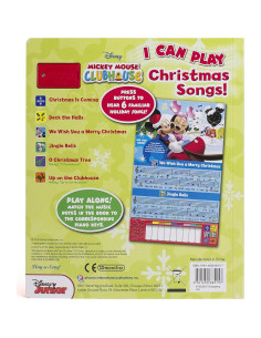 Disney Mickey Mouse - I Can Play Christmas Songs Sound Book with Built-In Keyboard - PI Kids 2