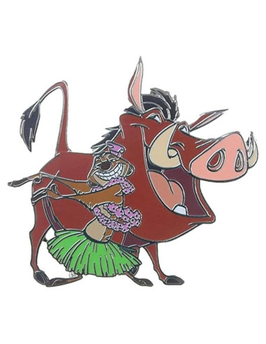 Pin de Disney El Rey León Pumbaa y Timon Hula