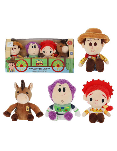 Juego de Peluches Toy Story 4 Piezas Kids Preferred Woody Buzz Jessie Bullseye