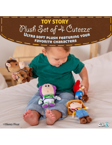 Juego de Peluches Toy Story 4 Piezas Kids Preferred Woody Buzz Jessie Bullseye