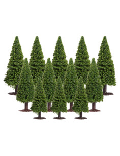15 Árboles Miniatura Cedro SEWACC para Dioramas y Paisajes